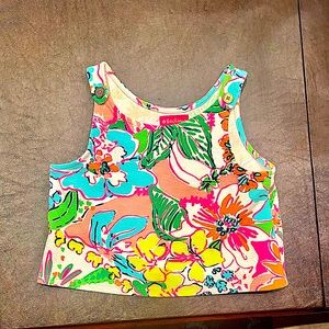 Girls floral tank